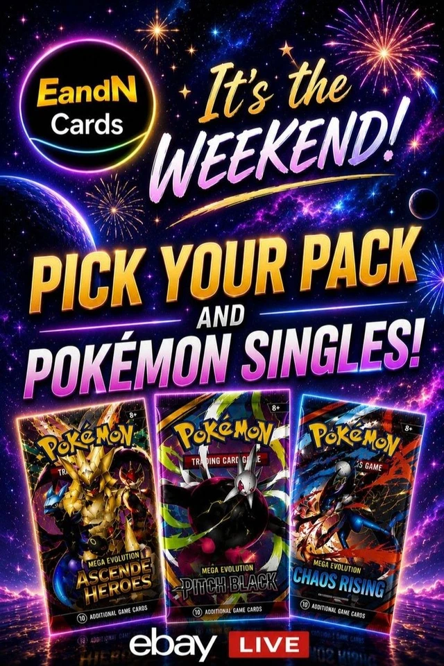 🎆 It’s the Weekend! Pick Your Pack & Pokémon Singles 🎴