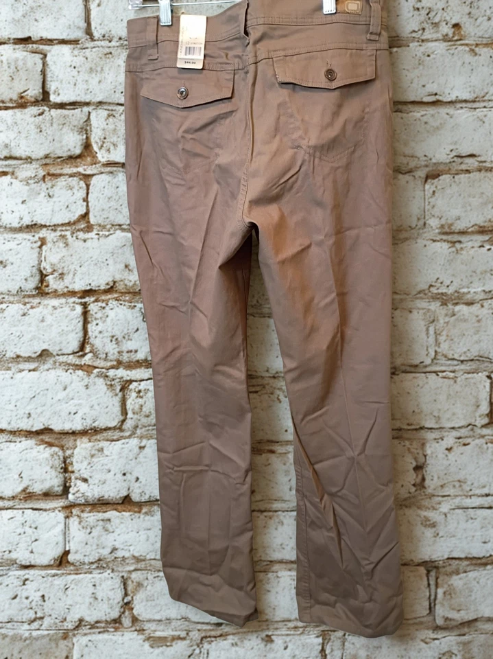 Pantalones para mujer BandolinoBlu denim marrón claro talla 12 nuevos con etiquetas Foto 2 de 4