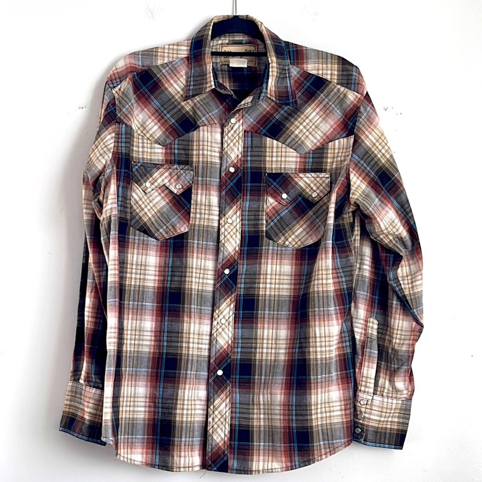 Vintage Wrangler sweater rodeo pearl snap long sleeve shirt sz L