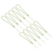 18.5cm Silicone Wrist Strap Lanyards, 10 Pcs Short Lanyard, Green Style 2