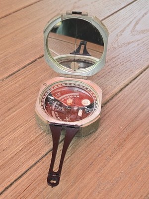 Wm. Ainsworth & Sons D.W. Brunton Pocket Transit Compass Model 79966 Denver Colo