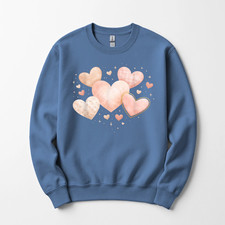 Hearts Design   Cute Valentine  s Day Love Artwork Sweatshirt