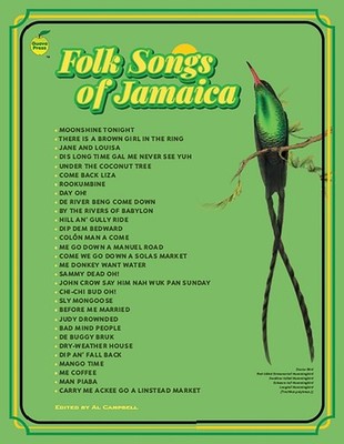 Folk Songs of Jamaica by Al Campbell Paperback Book