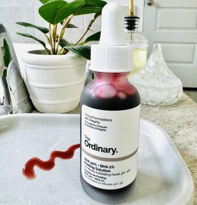 NIB The Ordinary AHA 30% + BHA 2% High-Strength Peeling Solution Brightening 1oz