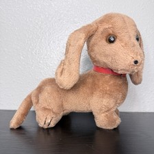 9" Vintage 1976 R Dakin Wiener Dachshund Puppy Dog Stuffed Animal Plush Toy