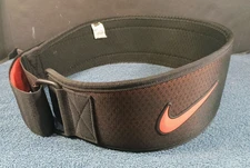 Nike Intensity weight Training Belt  Black with Orange Women's Large 36" Waist