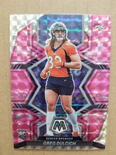 2022 Mosaic Greg Dulcich Pink Camo Prizm RC #359 Denver Broncos