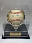 Yogi Berra Don Larsen Autographed Baseball WITH PG Date 10-8-56  - JSA COA