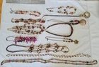 12 Vintage & Modern Costume Jewelry Necklaces Lot -Chicos, Semi-P, Multi-Strand