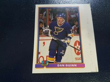 Dan Quinn St Louis Blues #376 1991 - 1992 NHL Hockey Bowman Proof