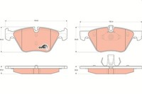 TRW Bremsbelagsatz Scheibenbremse Cotec GDB1559 FüR BMW E91 E90 E93 E92 E61 E89