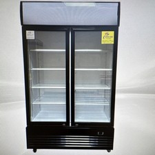 Cooler Depot LG-1000BF 2 Section Merchandising Glass Door Refrigerator