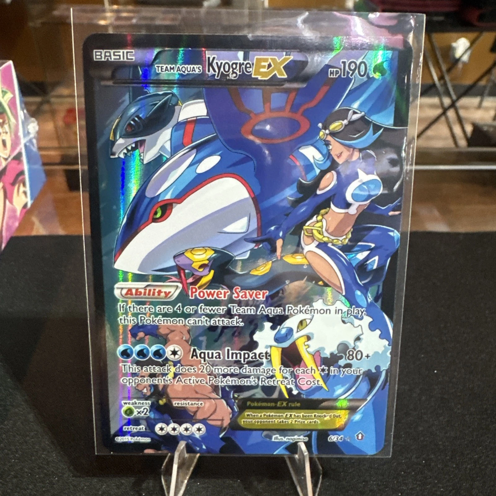 Pokémon TCG Team Aqua's Kyogre EX #6/34 Double Crisis Ultra Rare | Mod Play