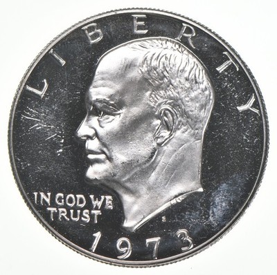 1973-S Eisenhower Dollar 40% SILVER - PROOF Cameo | eBay