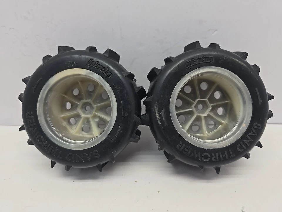 HPI Racing 1/10 Scale Sand Thrower Paddle Truck Tires With Rims - Image 2 of 2