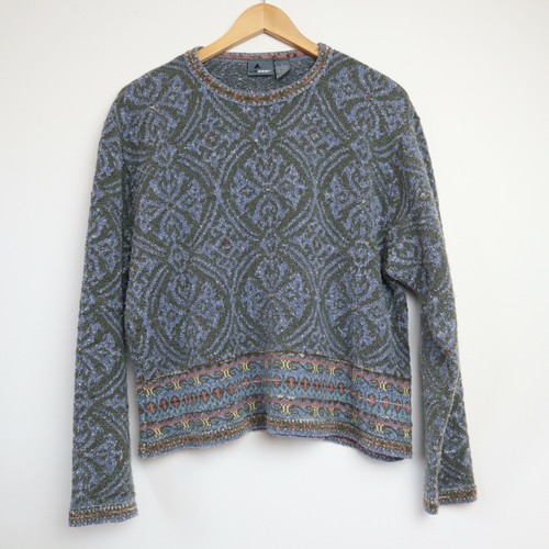 Vtg 90s Lizwear Sweater Womens Size L 