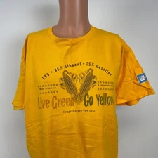 General Motors Live Green Go Yellow Campaign T Shirt Vtg Y2K Size XL
