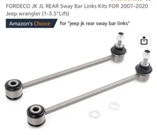 Fordeco Jeep Rear Sway Bars Links