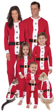 Macy's Family Pajamas Red Santa Suit Pajama set Toddler, Kids, Men's, Women's
