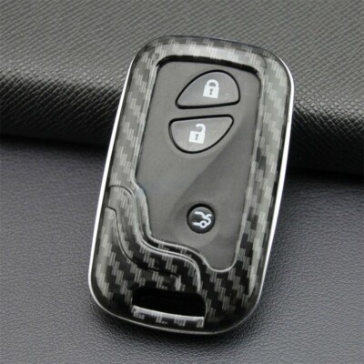 Lexus Key Fob Cover Case - Compatible With ES, NX, GX, RX, UX, LC, LS Models (Black)