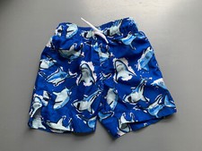 Childrens Place Boy s Blue Shark Swim Trunks size XS 4