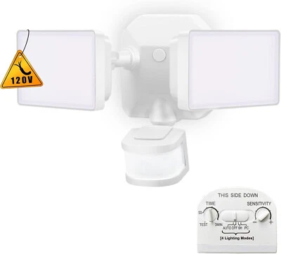 ALUSSO LED Security Wall Lamp 4000LM Dusk to Dawn Light Sensor Outdoor IP65 Waterproof