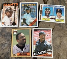 Jeffrey Leonard Baseball Cards. San Fransisco Giants