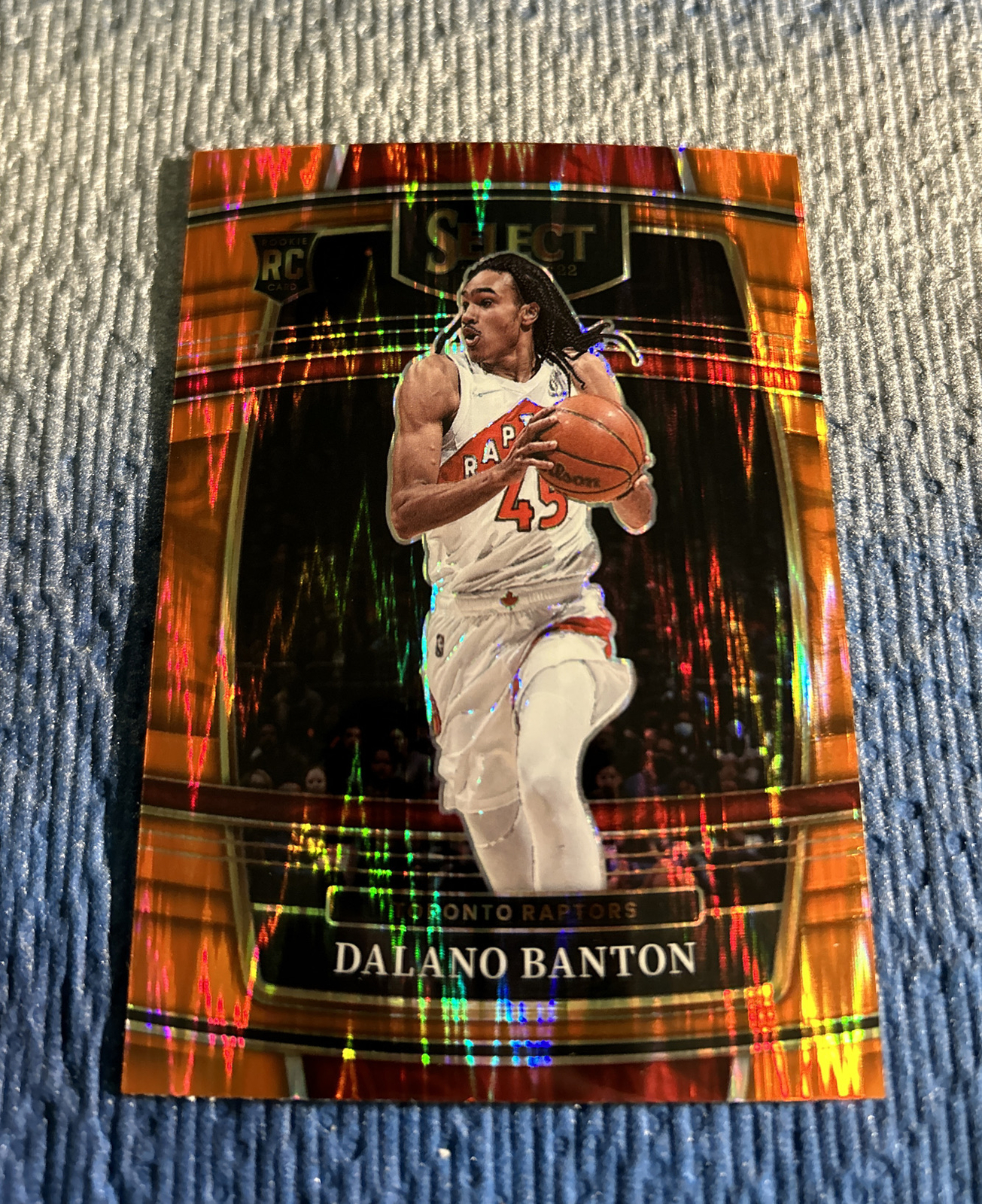 2021/22 Select - Dalano Banton RC - Orange Flash Parallel - Raptors #91
