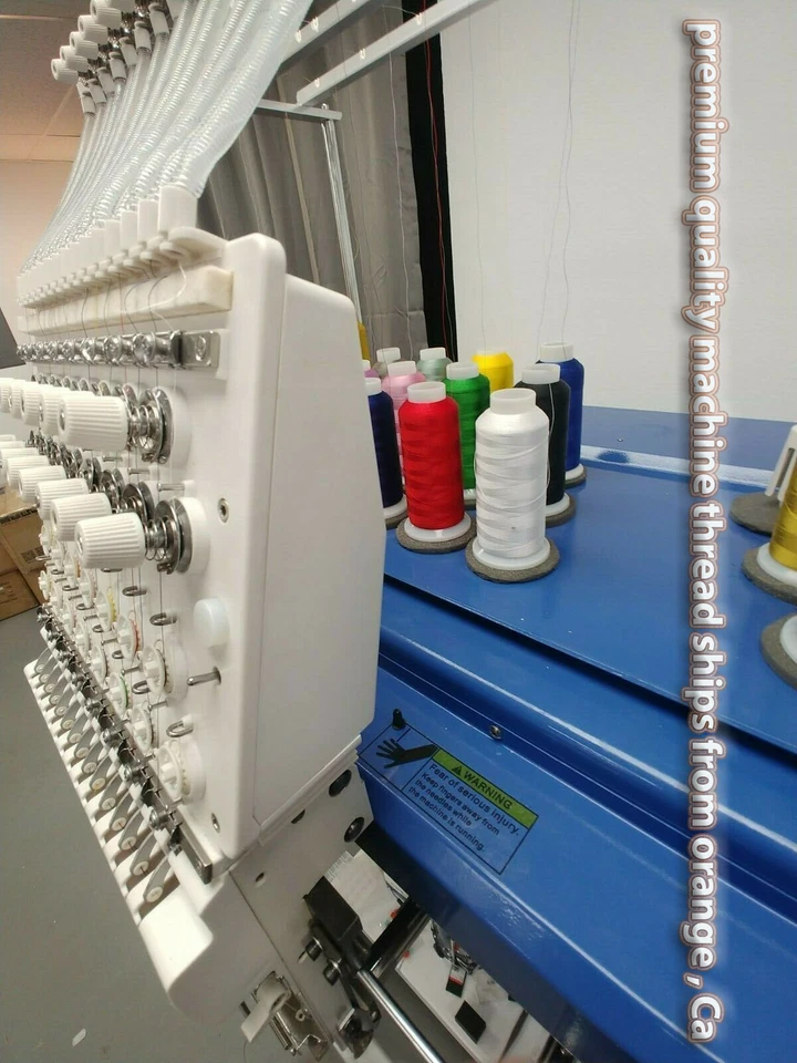   Embroidery machine polyester  thread 5000 yds  ( cone , spool  ) - Image 2 of 2