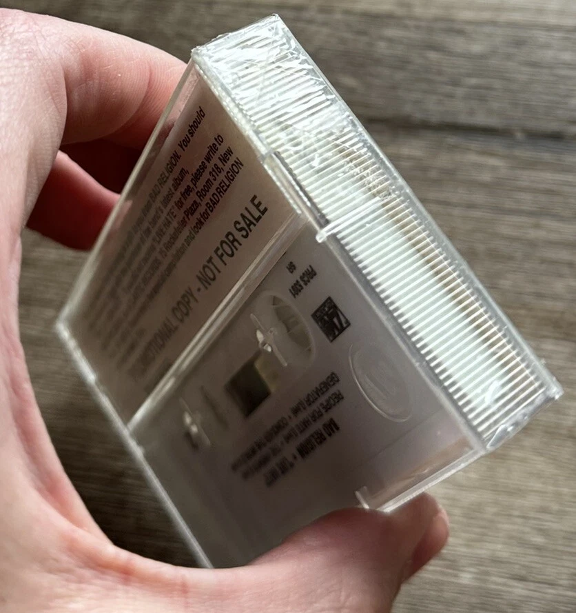 RARE Bad Religion 1993 “LIVE HATE” PROMO Bonus Live Cassette Tape SEALED NEW - Image 4 of 4