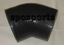 4" Silicone 45 degree Elbow Hose coupler 4" Turbo black