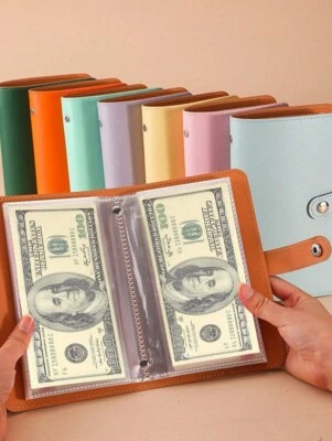 100 Envelope Challenge Binder Cash Budget Notebook Cash Savings Challenge Book..