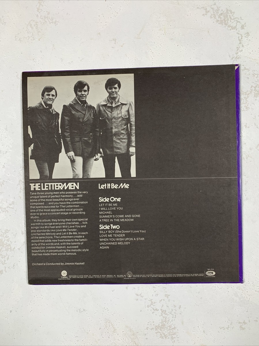The Lettermen Let It Be Me SF-711 LP~Vinyl VG+ | eBay