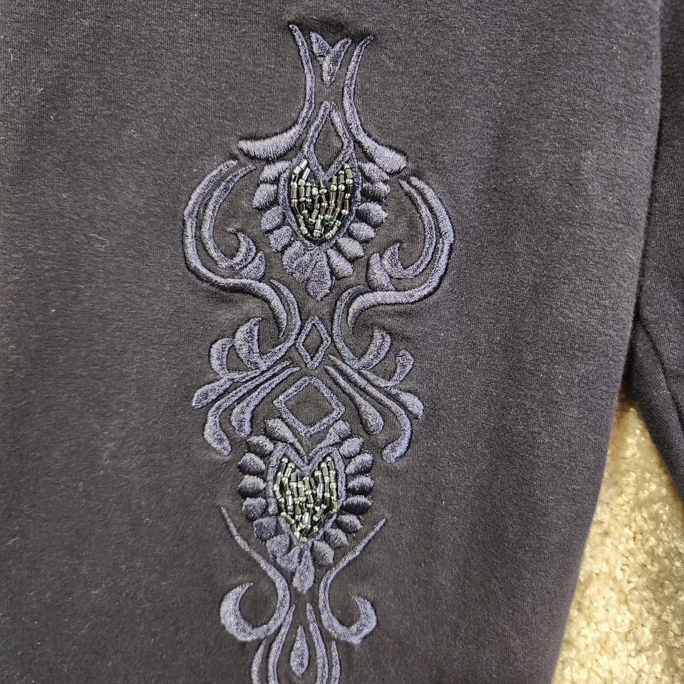 Pantalón Legging Brazil Roxx Azul Encaje Bordado Capri Talla M Minorista $169 Brazilroxx Foto 2 de 4