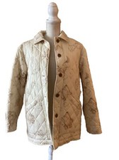 Vintage Lauren By Ralph Lauren Equestrian Quilted Barn Coat Size Small