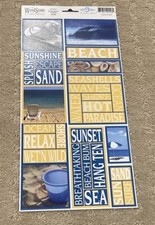 Beach Stickers Embellishment scrapbooking Creative Imagination