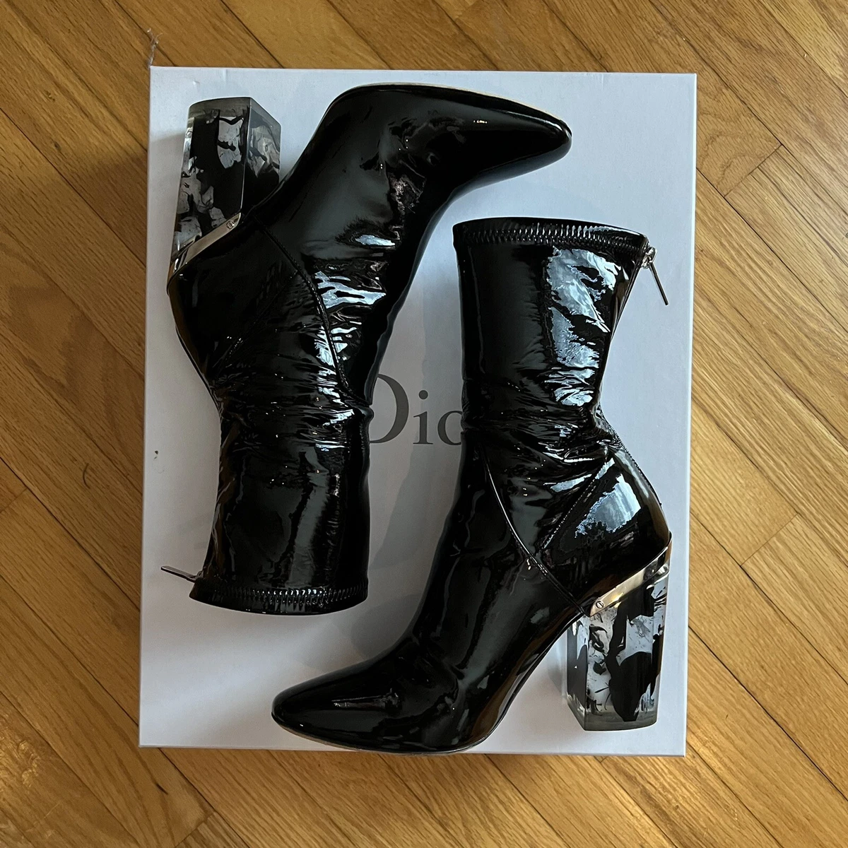 Lucite leather western boots Dior Black size 40 EU in Leather 12614646 #35 Lucite leather western boots Dior Black size 40 EU in Leather 12614646