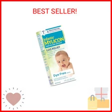 MYLICON Infants Gas Relief Drops for Infants and Babies, Dye Free Formula, 1 Flu