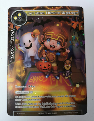 Force of Will Karte Gyro Atomos, Ultimativer Magie Krieger RL1710-2 Promo FA Deu