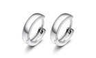 Unisex Adorable Tiny Ring Silver Sp Round Hoop Earring 12mm