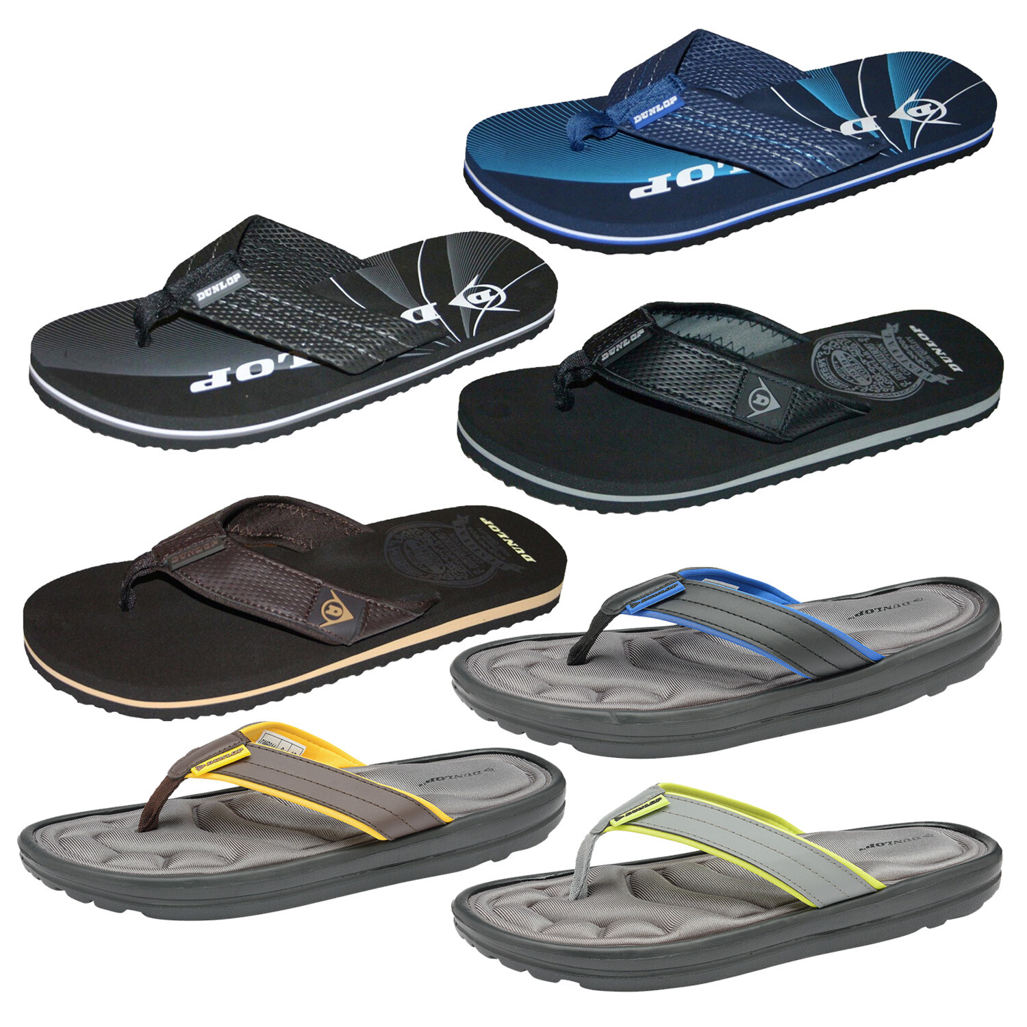 reef fanning flip flops green yellow