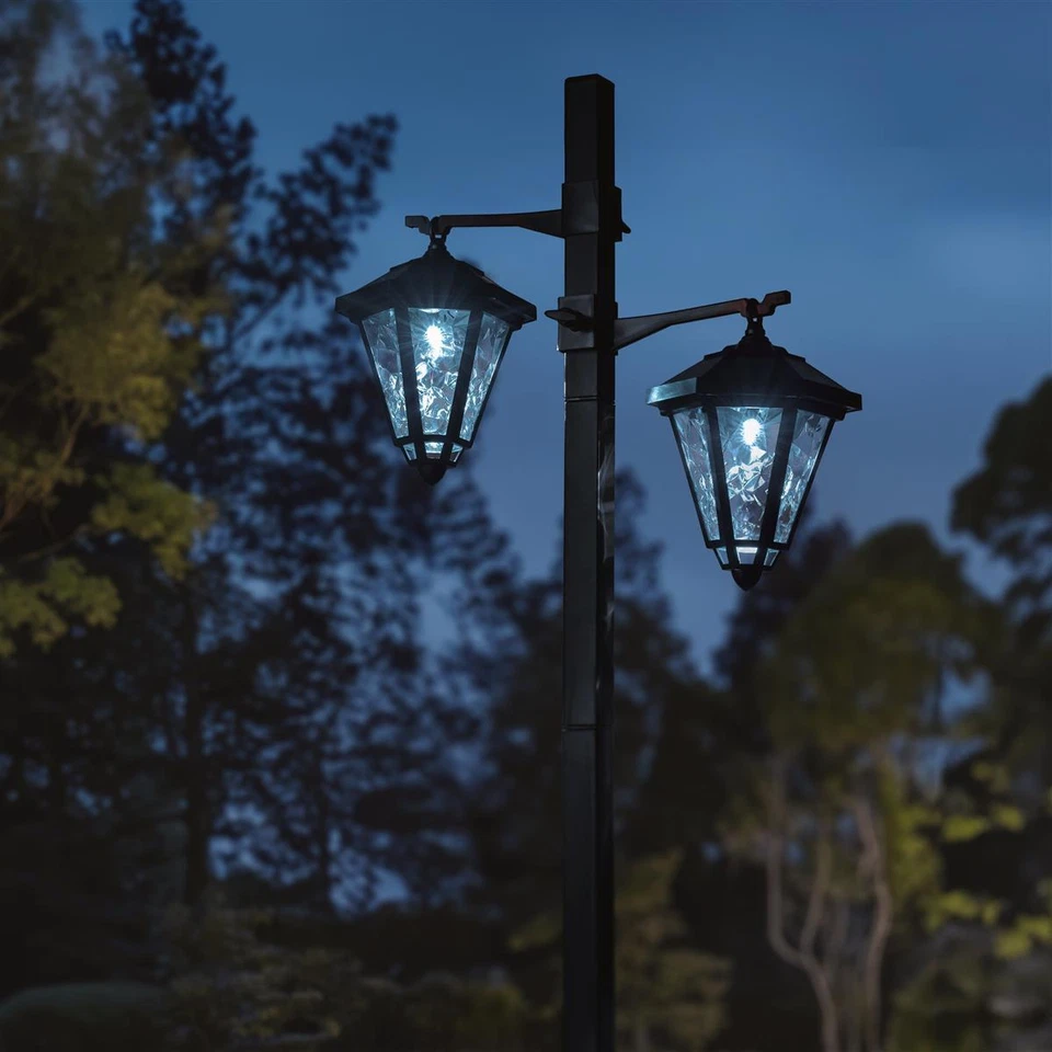 Solarleuchte Straßenlaternen-Look Garten Laterne Leuchte Solarlampe 137 cm LED - Bild 3 von 4