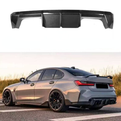 Real Carbon Fiber MP Rear Bumper Lip Diffuser Spoiler For BMW G80 M3 G82 G83 M4