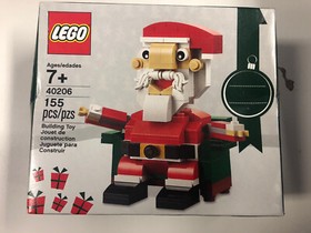 Lego Christmas Santa Claus SEASONAL 40206 Legos 155 Pieces NISB RETIRED *RARE*