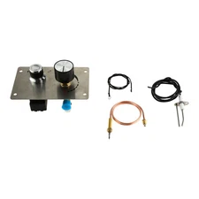 Fire Pit Face Plate & Gas Burner Spark Ignition Kit & Propane Gas Control Valve