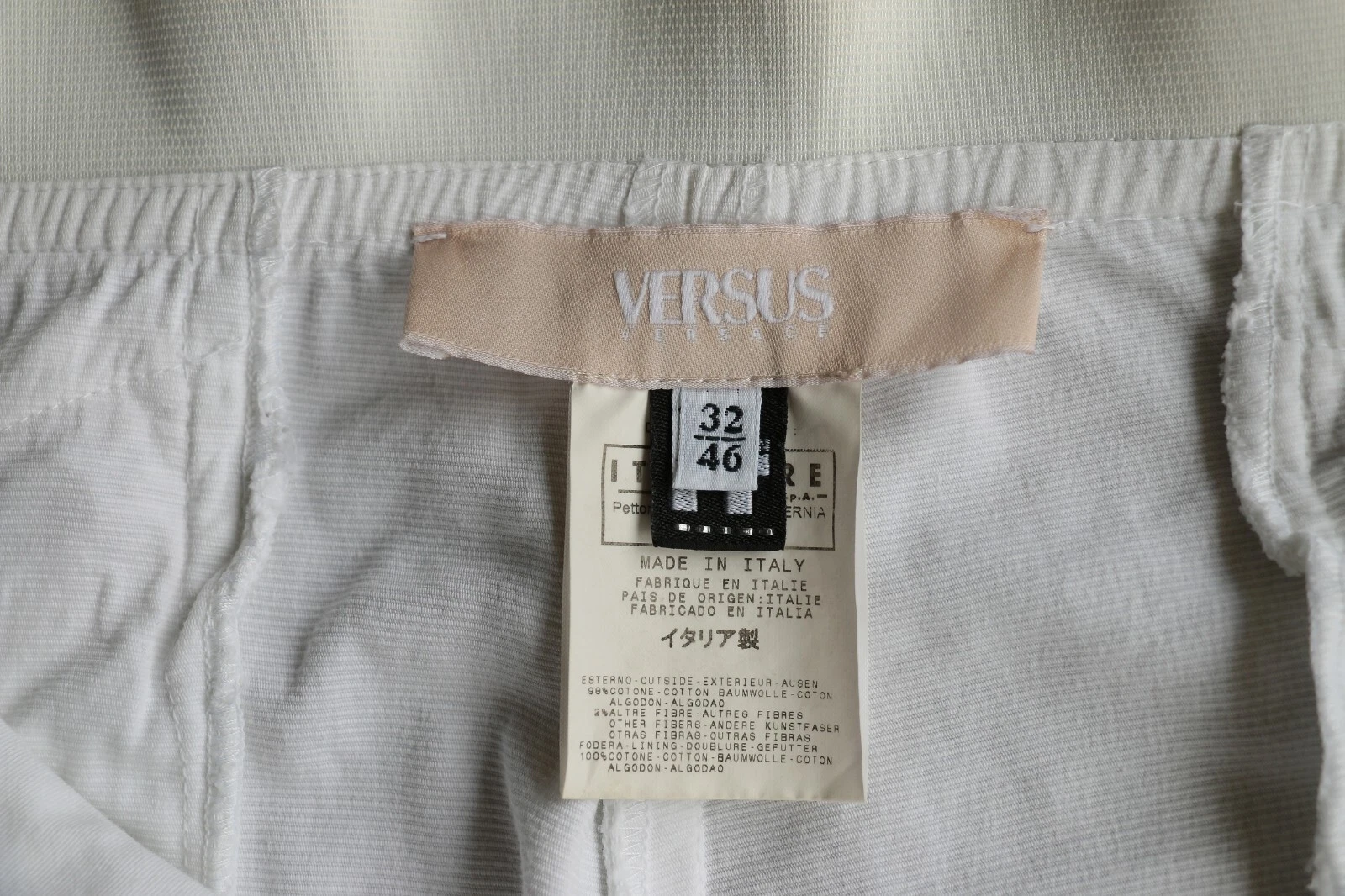 Pantaloni Vintage Versace Versus Donna Made in Italy Taglia 32