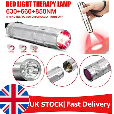 Red Light Therapy Device for Pain Relief 630/ 660 / 850nm Infrared Lamp Handheld