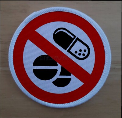No Meds Medicine Drug Free Patch Badge Patches Badges