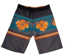 Burnside Swim Trunks Men's Tropical Hawaiian Board Shorts Floral Size 32