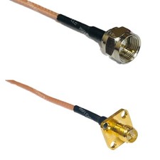 RG316 F MALE to RP-SMA Female Flange RF Cable Rapid-SHIP LOT